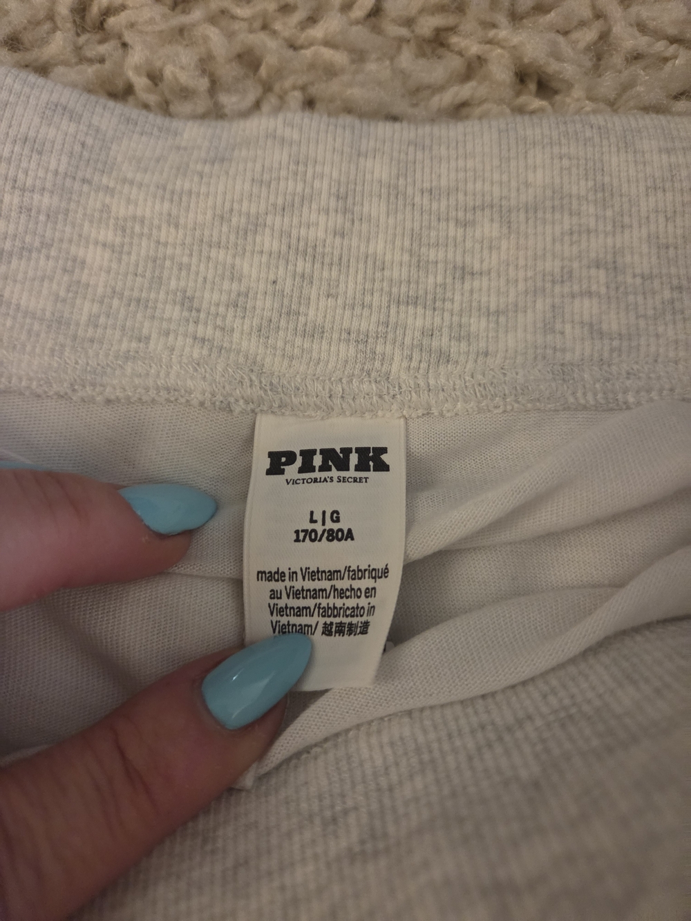 Light Gray Drawstring Mini Skort - Picture 2 of 3